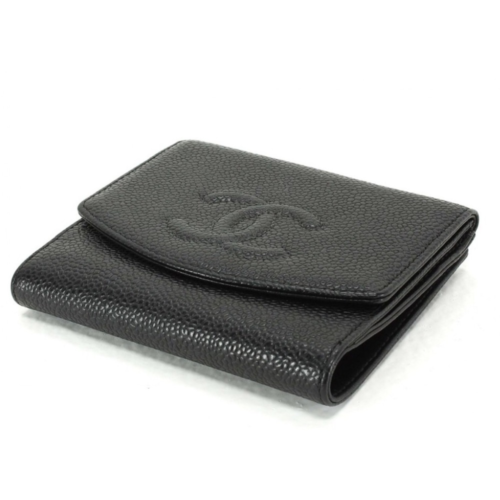[chanel] caviar fold wallet